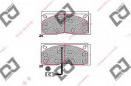 Комплект тормозных колодок DJ PARTS BP1534