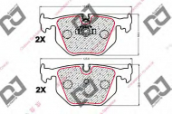 Комплект тормозных колодок DJ PARTS BP1886
