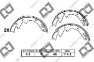 Комлект тормозных накладок DJ PARTS BS1162