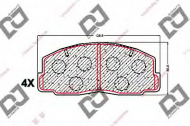 Комплект тормозных колодок DJ PARTS BP1547