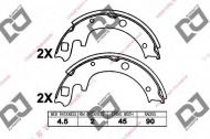 Комлект тормозных накладок DJ PARTS BS1256