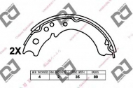 Комлект тормозных накладок DJ PARTS BS1300