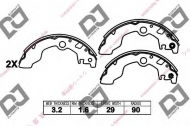 Комлект тормозных накладок DJ PARTS BS1374