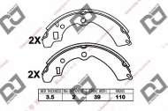 Комлект тормозных накладок DJ PARTS BS1393