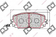 Комплект тормозных колодок DJ PARTS BP1610