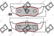 Комплект тормозных колодок DJ PARTS BP1921