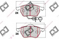 Комплект тормозных колодок DJ PARTS BP1950