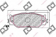 Комплект тормозных колодок DJ PARTS BP1639