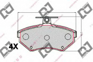 Комплект тормозных колодок DJ PARTS BP2100