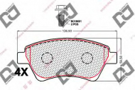 Комплект тормозных колодок DJ PARTS BP2116