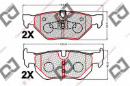 Комплект тормозных колодок DJ PARTS BP2129