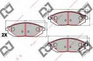 Комплект тормозных колодок DJ PARTS BP2153