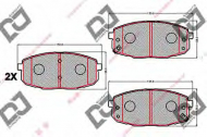 Комплект тормозных колодок DJ PARTS BP2156