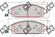 Комплект тормозных колодок DJ PARTS BP2026