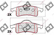 Комплект тормозных колодок DJ PARTS BP2030