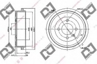 Тормозный барабан DJ PARTS BR1061