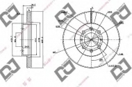 Тормозной диск DJ PARTS BD1045