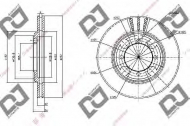Тормозной диск DJ PARTS BD1078