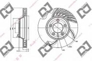 Тормозной диск DJ PARTS BD1894