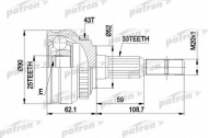 Шарнирный комплект PATRON PCV1052