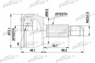 Шарнирный комплект PATRON PCV1283