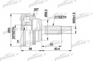 Шарнирный комплект PATRON PCV1285