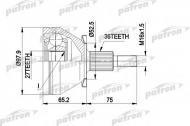 Шарнирный комплект PATRON PCV1428
