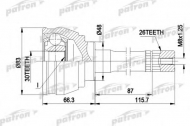 Шарнирный комплект PATRON PCV1540
