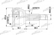 Шарнирный комплект PATRON PCV3385
