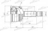 Шарнирный комплект PATRON PCV3902