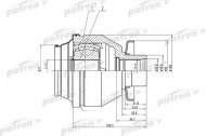 Шарнирный комплект PATRON PCV4843