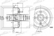 Тормозный барабан PATRON PDR1059