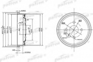 Тормозный барабан PATRON PDR1118