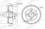 Тормозный барабан PATRON PDR1353