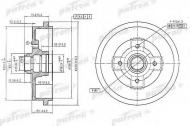 Тормозный барабан PATRON PDR1404