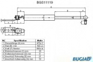 Газовая пружина BUGIAD BGS11119