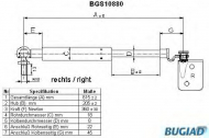 Газовая пружина BUGIAD BGS10880