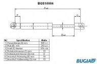 Газовая пружина BUGIAD BGS10984
