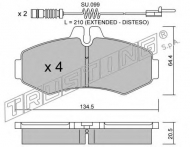 Комплект тормозных колодок TRUSTING 589.0W