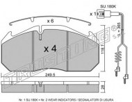 Комплект тормозных колодок TRUSTING 602.3W
