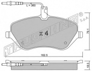 Комплект тормозных колодок TRUSTING 617.0