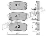 Комплект тормозных колодок TRUSTING 831.0