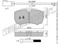 Комплект тормозных колодок TRUSTING 620.2W