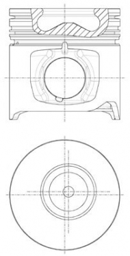 Поршень NÜRAL 87-103900-40