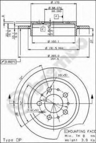 Тормозной диск BRECO BS 7401