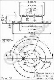 Тормозной диск BRECO BS 7417