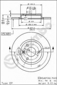 Тормозной диск BRECO BS 7436