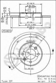 Тормозной диск BRECO BS 7442