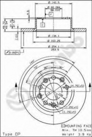 Тормозной диск BRECO BS 7450