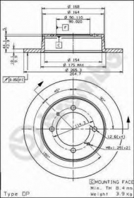 Тормозной диск BRECO BS 7451